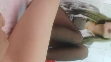 【持无套内射】逛红灯区操站街女，选了个黑丝御姐，带到小房间，开档丝袜肥穴张开猛操